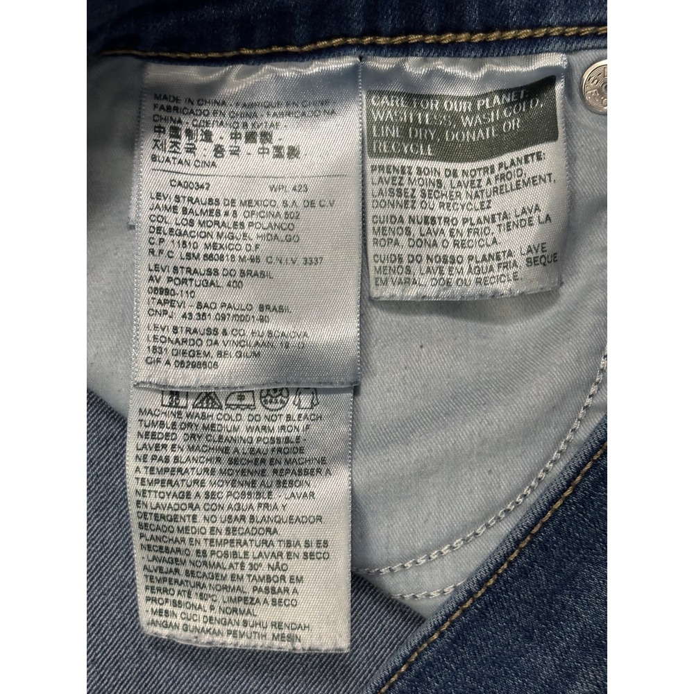 Levis 311 Shaping Skinny Jeans Womens 30 Medium Wash Blue Denim 19633-0014 - Picture 3 of 5